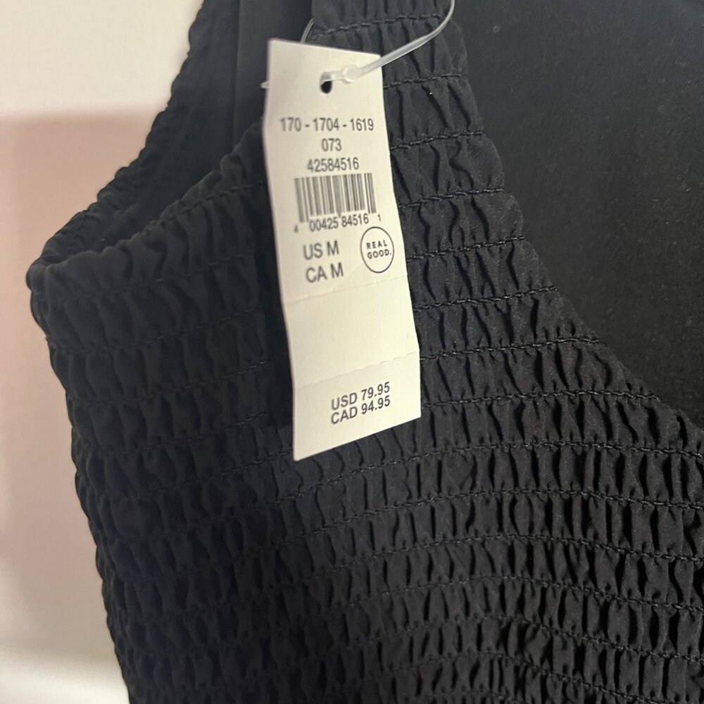 aerie Black Smocked Tank Dress - Picture 6 of 7